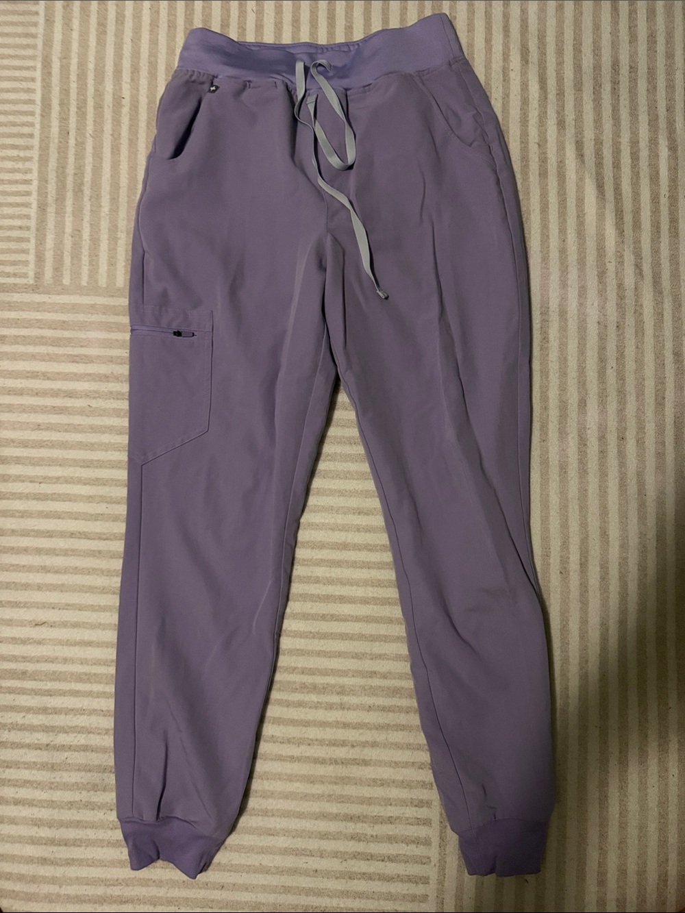 Women’s Lavender Jogger Pants - Casual Drawstring Tapered Fit